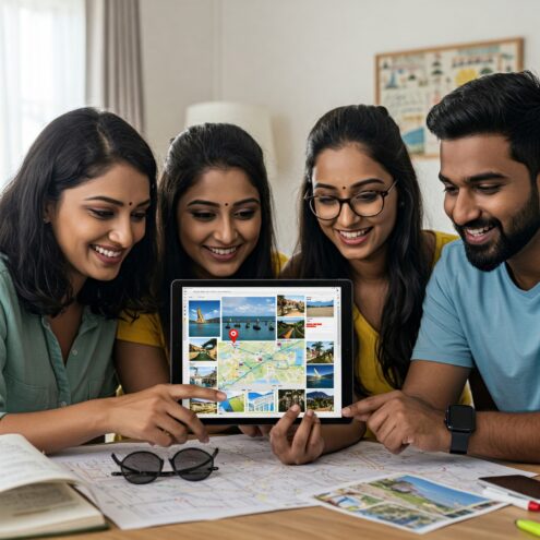 travel planning with a group of poeples